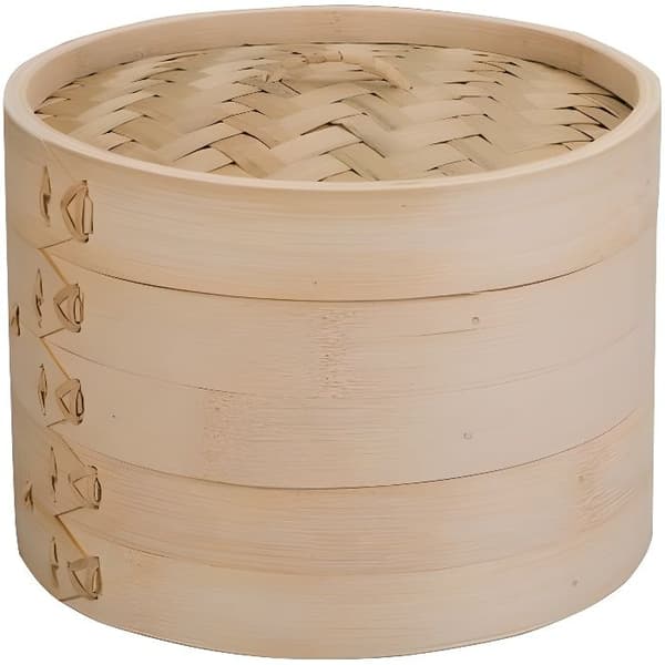 Ångkokare - IBILI - 727500 - Bambu - Diameter 20 cm - Hälsosam matlagning