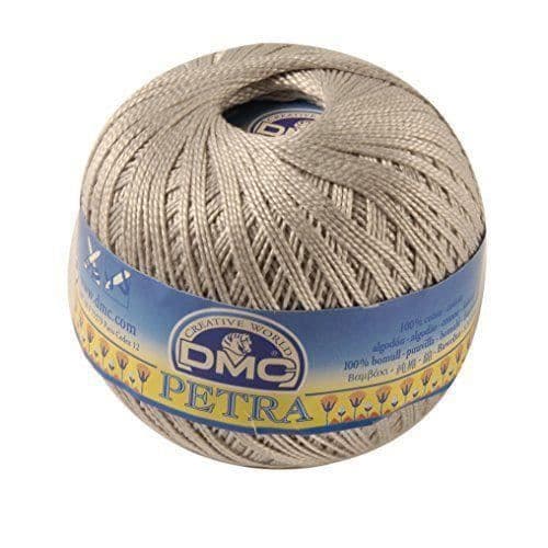 Garn DMC Petra, 100% bomull, grå, stl 5
