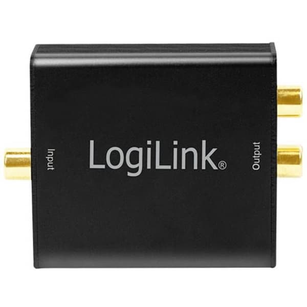 LogiLink CA0101 Toslink / Cinch-RCA / Audio jack Adapter svart