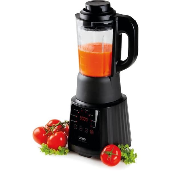 Multifunktionsuppvärmd mixer - DOMO - DO726BL - 900 W - 1,2 L - 8 program - LED-display - Svart