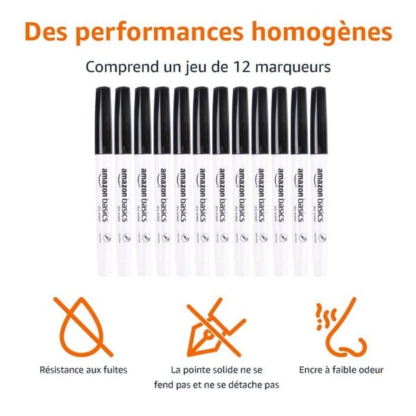 Marqueur - filtspetsmarker Basics - BY100200-12BLACK