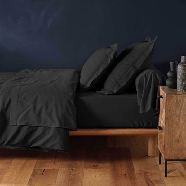 Drap Housse "Lina" 90x190cm Svart