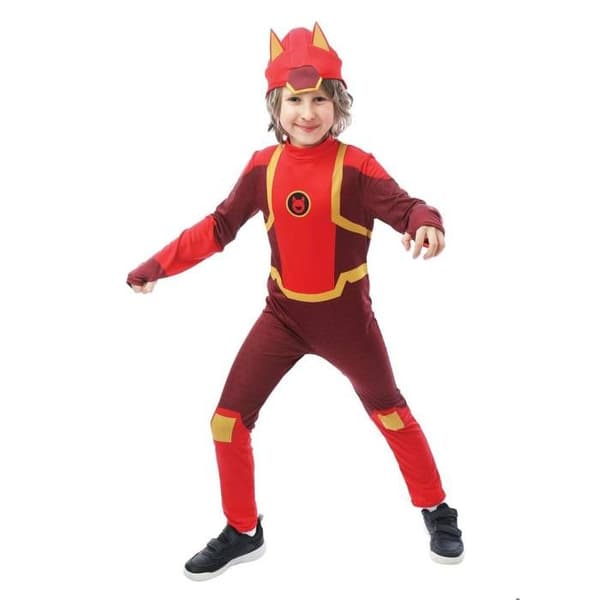 Kostym - LITEN CLOWN - PETRONIX™ Kille Matt - Röd - Polyester - 7 år+