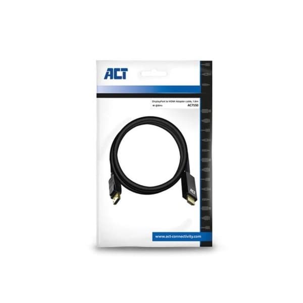 ACT Kabeladapter DisplayPort till HDMI - 4K @ 30 Hz - 1,8 m