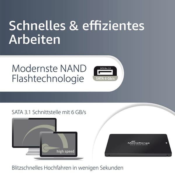 Disken SSD Mediarange - MR1004 - Interna Solid State Drive 2,5'' 960 GB Serial ATA III TLC ()