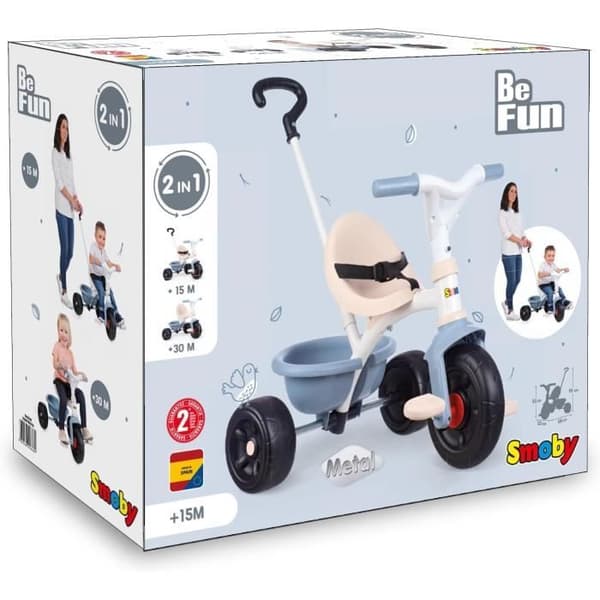 Smoby - Trehjuling Var kul blå