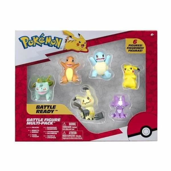 Pokémon Battle Ready Figurset 5 cm 6 delar