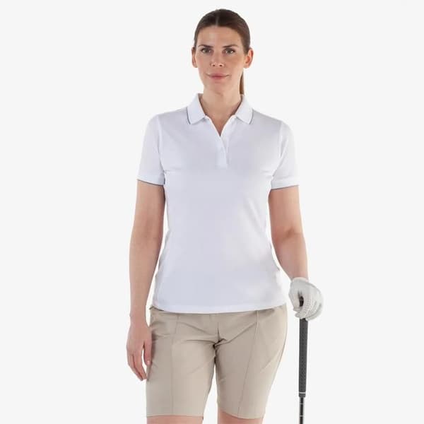 Polo dam Galvin Green Molly - vit