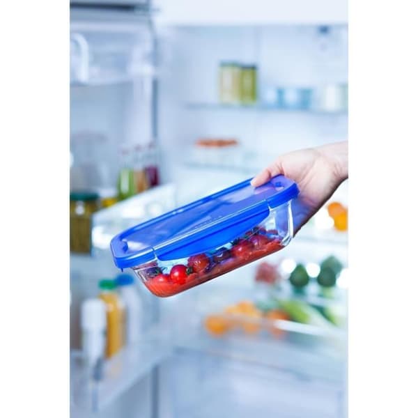 Rektangulär låda med lock - PYREX - 1451026 - 20 x 15 cm - 800 ml - Cook & Go - Bas i borosilikatglas
