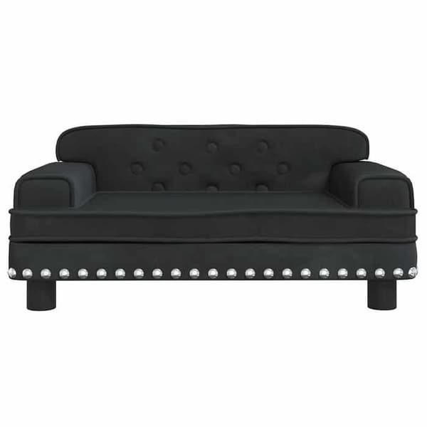 vidaXL Barnsoffa Svart 70x45x30 cm Sammet 3196297
