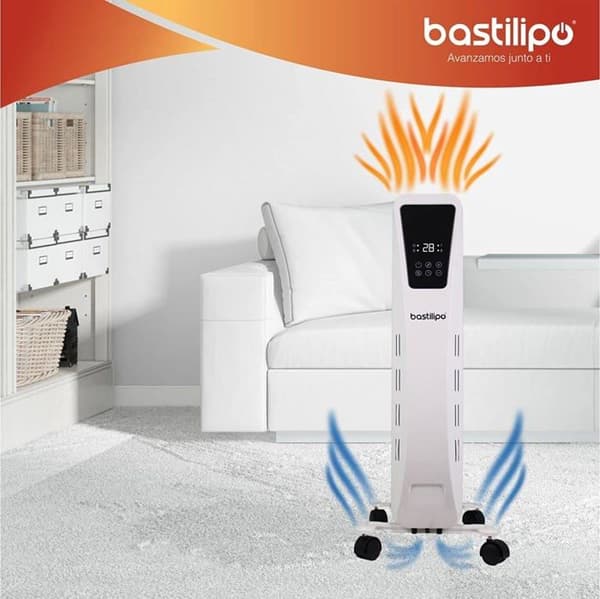 Elradiator - BASTILIPO - 0685 - 1500 W - 7 element - LED-touchskärm