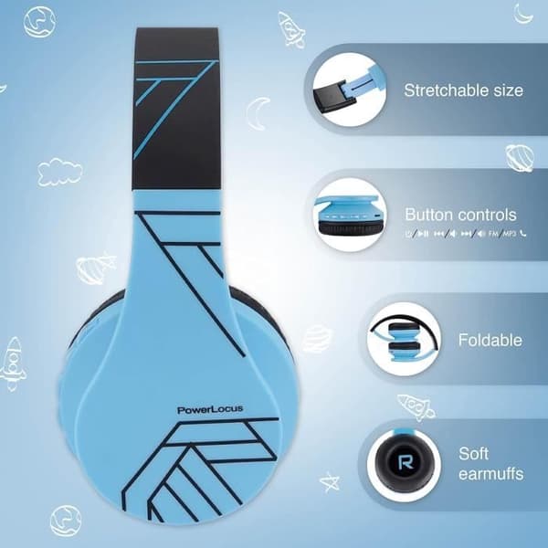 PowerLocus P2 Bluetooth-hörlurar för barn