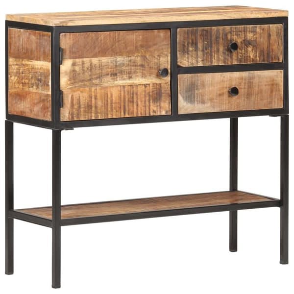 vidaXL Buffé 85x30x80 cm Rå mangoträ 320486