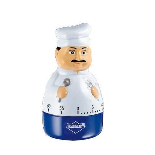 Köks timer - Küchenprofi - Peppino - Inox - Vit - 60 minuter