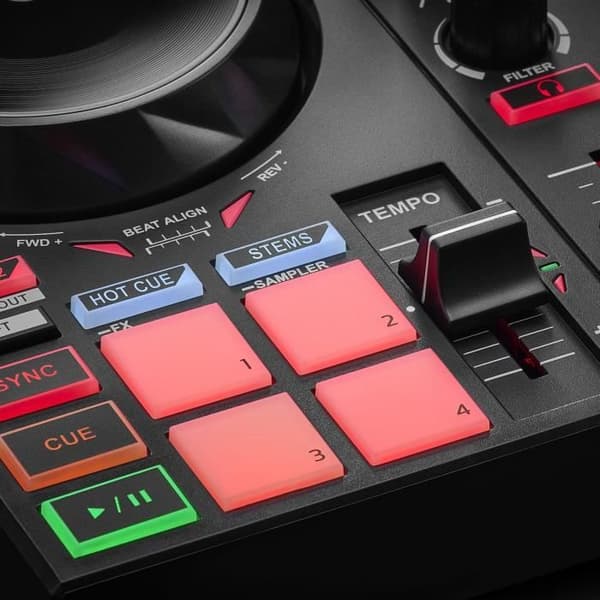 HERCULES DJ CONTROL INPULSE 200 MK2 - Idealisk DJ-kontroller för att lära sig mixa - Programvara och tutorials ingår