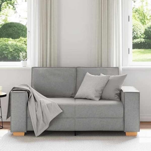 Grå moln 2-sitssoffa 120 cm tyg