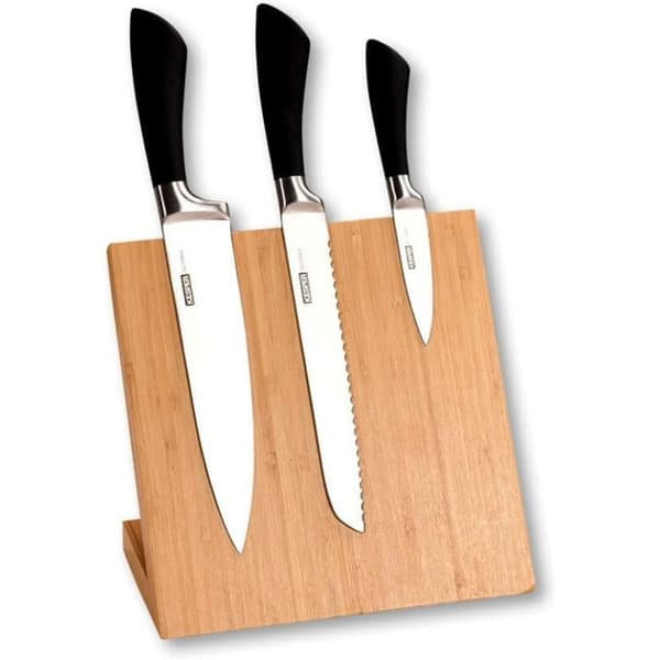Bamboo knivmagnetstöd - Beige - H 20 cm