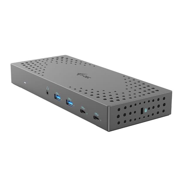 USB 3.0/USB-C dock - I-Tec - Thunderbolt 3x 4K Gen 2 - Strömförsörjning 100W - Svart - One size