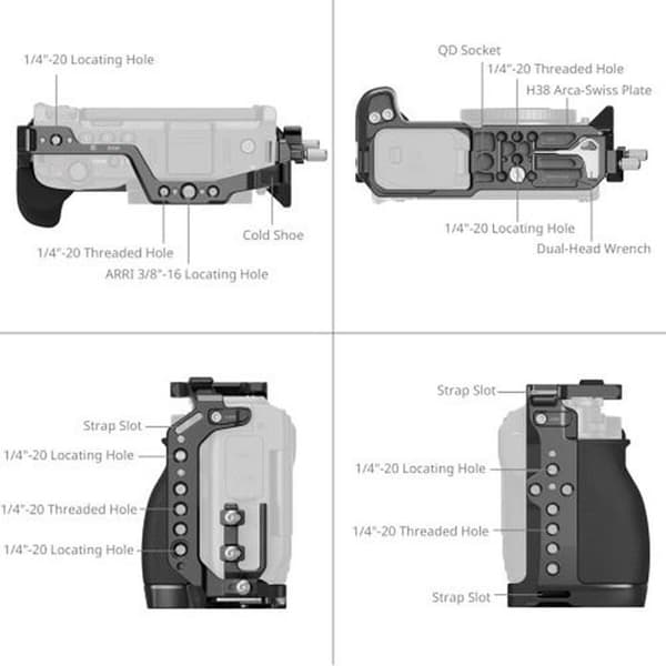 SMALLRIG Bur Kompatibel med Nikon ZR - 5467