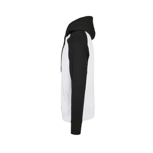 Huvtröja Build Your Brand Raglan Basic - vit/svart