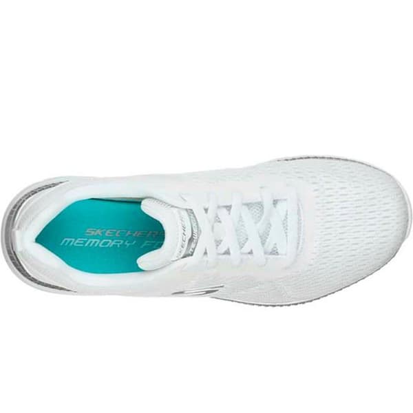 Basket Sneakers Dam, Vit, Skechers Bountiful - Quick Path
