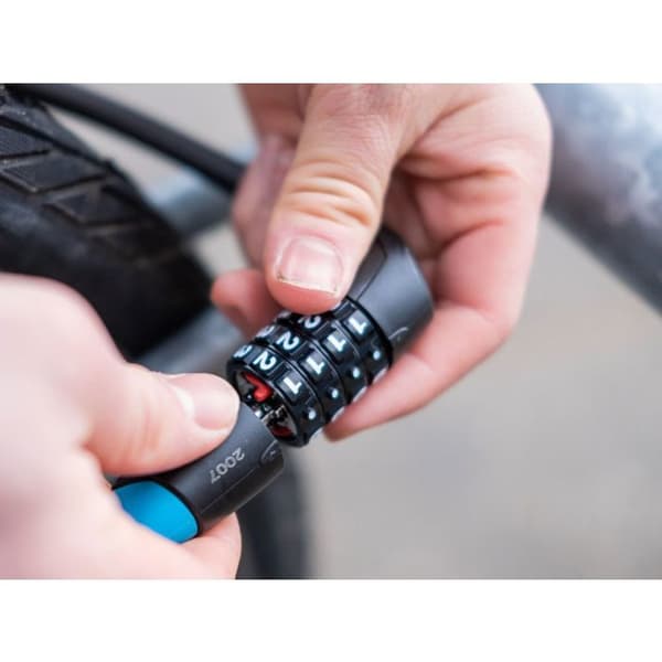 Cykellås med kombination BBB CodeSafe BBL-35 - Svart 6mmx1500mm