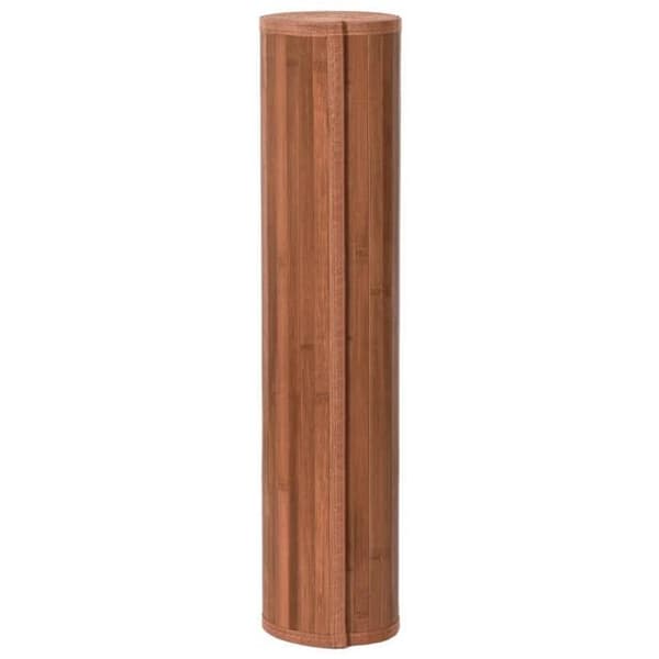 vidaXL Rektangulär matta brun 80x200 cm bambu, vardagsrumsmatta, köksmatta, rektangulär matta, sovrumsmatta 376908