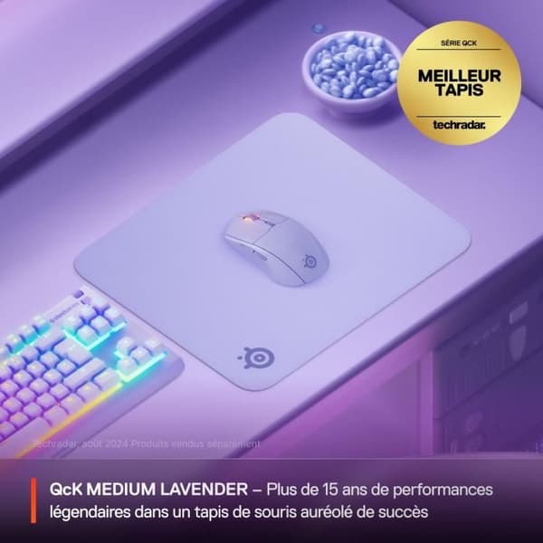 Spelmusmatta - STEELSERIES - QcK M - Lavendel