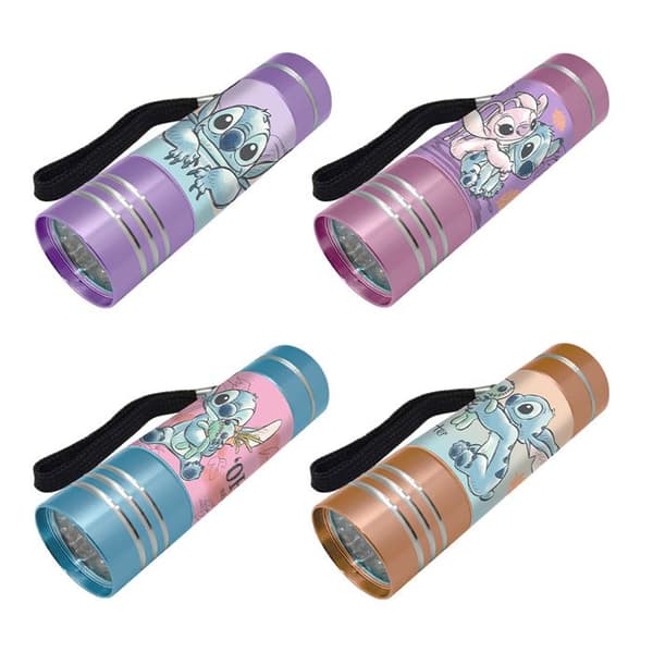Mini LED ficklampa LILO och STITCH 9cm