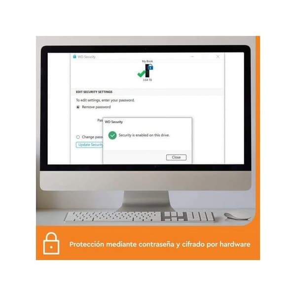 Extern hårddisk - WD - My Book - 14 TB - Automatisk backup - Svart