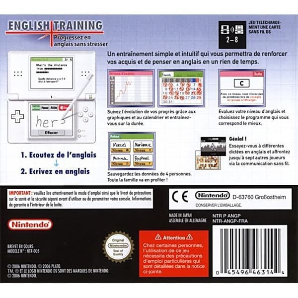 ENGELSK TRÄNING / NINTENDO DS KONSOLSPEL