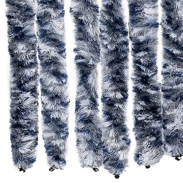 vidaXL Myggnät Blå Vit och Silver 90x220 cm Chenille