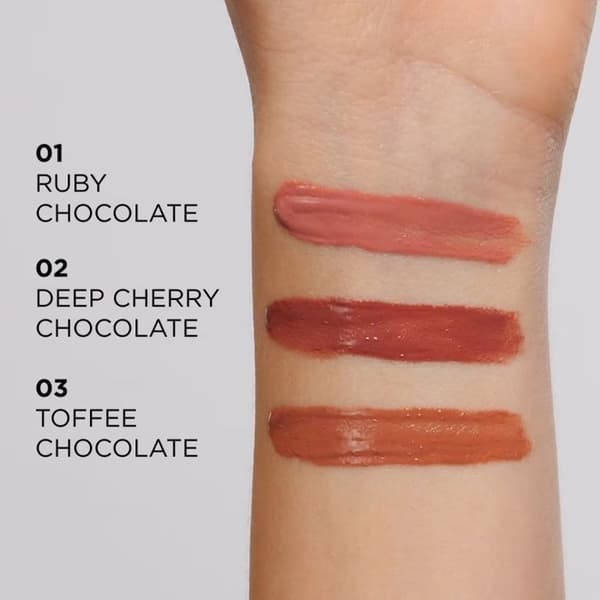Läppglans - EVELINE - Choco Glamor - Nyans No 03 - 4,5 ml - Lätt applicering