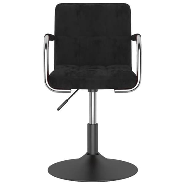 vidaXL Barpall Black Velvet