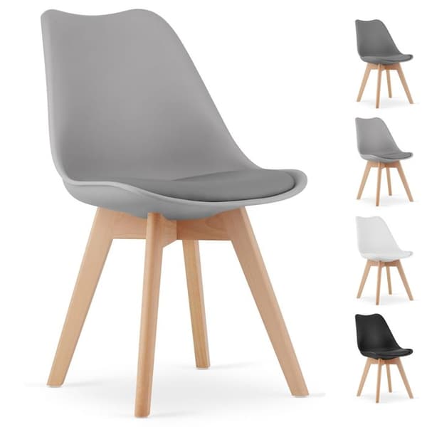 KOMODEE Chaise MARCARIA grå x 1 49x82x43 cm