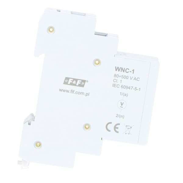 Enfas voltmeter - WNC-1 - LED-display 3 siffror - Skydd IP20 - Inomhusbruk