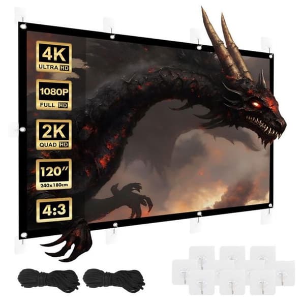 Projiceringsduk - Maclean - MC-169 - 120'' - 240x180cm - 4:3