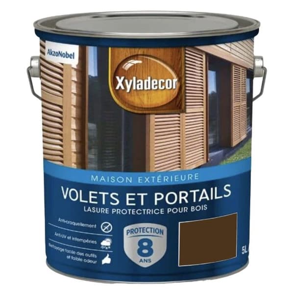 Lasyr - XYLADECOR - 5324256 - Mörk Ek - Satin - Skydd 8 år