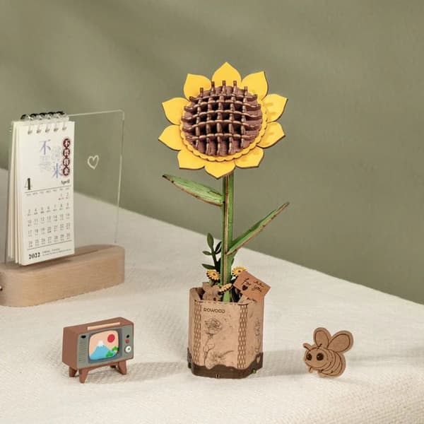 Träblomma Hantverk: Solrosen