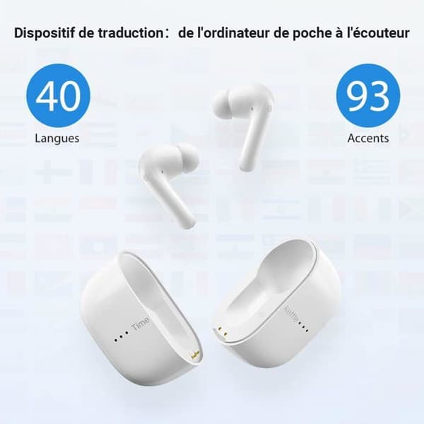 Timekettle M3 Tvåvägstranslator 40 Språk Instant