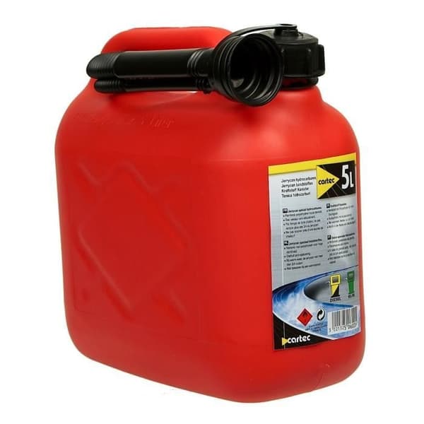 CARTEC Jerry dunk 5l. Bränsle godkänd