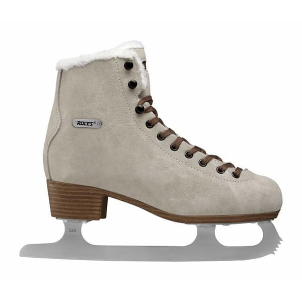 Fritidsskridskor - Roces - Suede Eco-fur - Brun mocka - Storlek 41