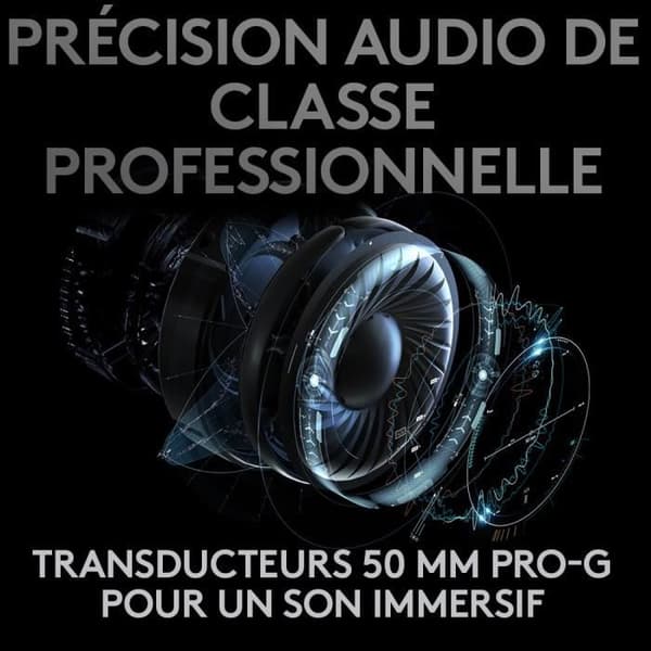 Gamer headset - Trådlös - Logitech G - Pro X - Bluetooth - PC - Svart