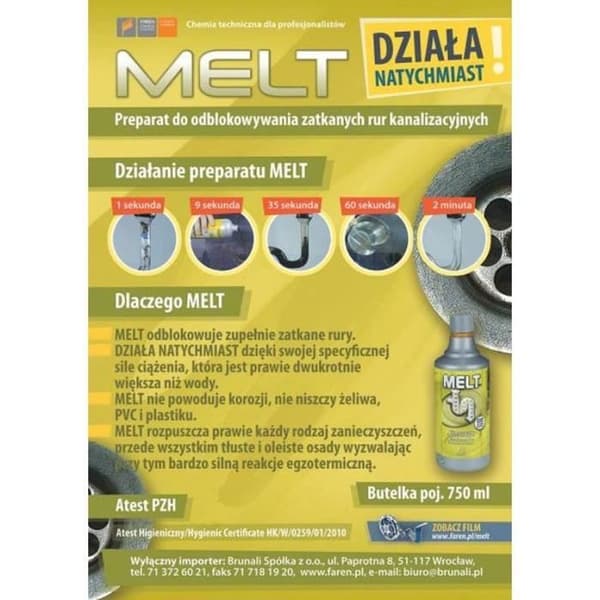 Avloppsrörsavskiljare 750ml Melt
