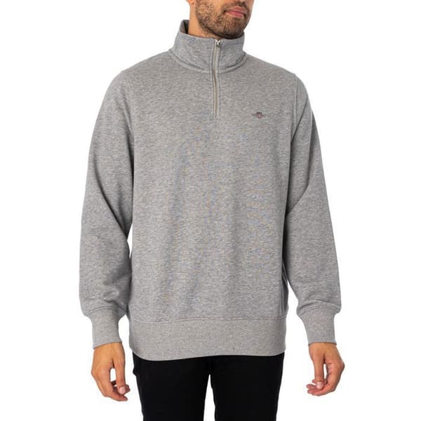 Sweatshirt med halv dragkedja Regular Shield - GANT
