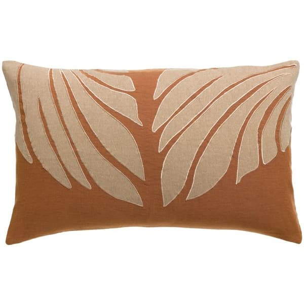 Coussin Vivaraise Nilos - Senap, lin-bomull, 40x65 cm