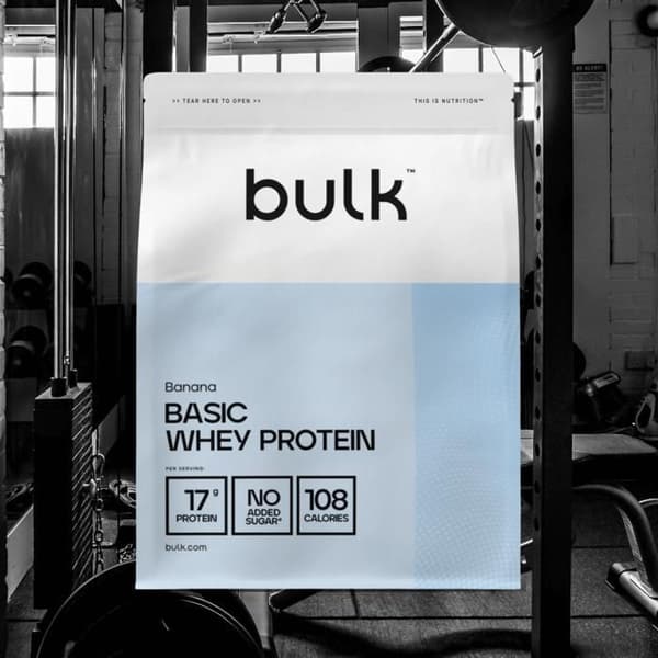 Basisk Vassleprotein 1250g Banan Bulk Protein