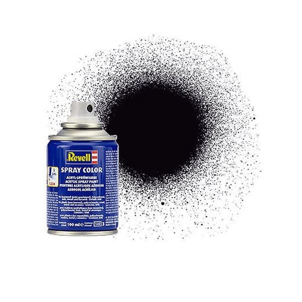100 ml sprayburk: Mattsvart