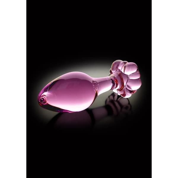 Plug Anal - Pipedream - Icicle N° 48 - Glas - Rosa - 6,5 x 3 cm