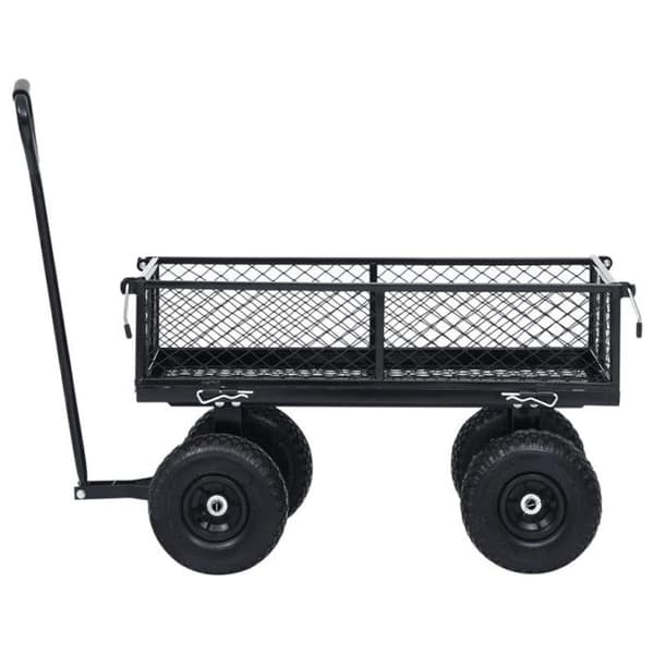 Svart trädgårdssläp 250 kg